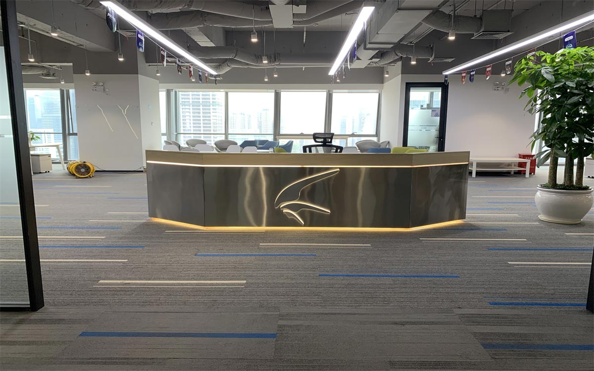 迅雷辦公前臺裝修 迅雷辦公前臺裝修